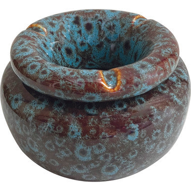 5in Moroccan Ceramic Ashtray - Reactive Blue