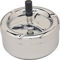 5" Chrome Round Spinning Ashtray