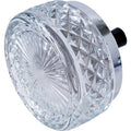 4.75" Glass Spinning Ashtray - Smoky Black