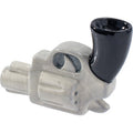 3.5in Hand Gun Ceramic Pipe - Wacky Bowlz