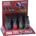 12Ct. Eagle Luxury QUAD Torch W/ Filp Top