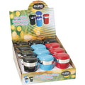 12ct. Asst. Color Self Extin. Ashtray W/ Led Light