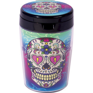 6ct. Skull Glow In Dark Extinguisher Ash Tray W/ Lid
