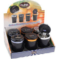 6ct. Carbon Fiber LED Car Ashtray w/ Lid