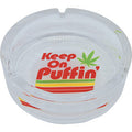 6ct. 3.5in Glass Ashtrays - Leaf Designs