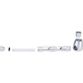 Silver Dual Window Aluminium Glass Pipe