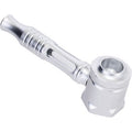 Silver Aluminium Glass Pipe.