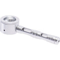 Silver Aluminium Glass Pipe.