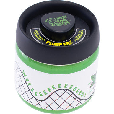 4.25In Weeeeed Coaster Ultra Dank Tank Vacuum Jar