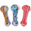12ct. 3" Asst Color Hand Blown Glass  Pipes