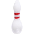 5in White Bowling Pin Glass Hand Pipe