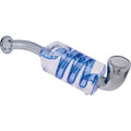 7in Smoke Grey Coil Glycerin Sherlock Hand Pipe