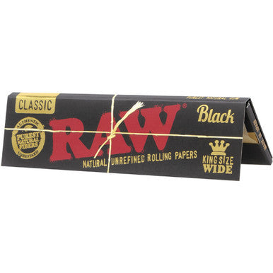 50 Ct. Raw Black Classic - King Size Wide