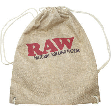 Raw Drawstring Bag - Tan