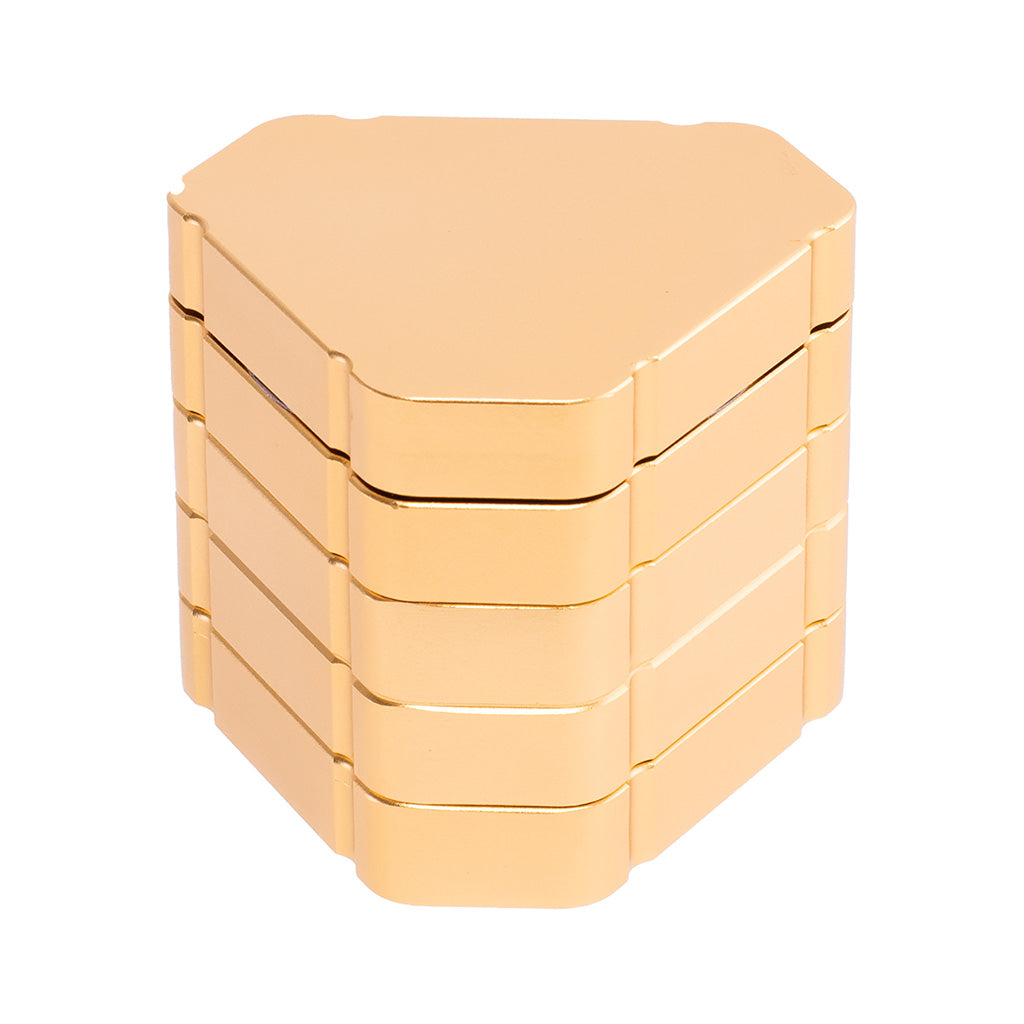 63mm Gold Triangle 1-Click Magnetic Grinder
