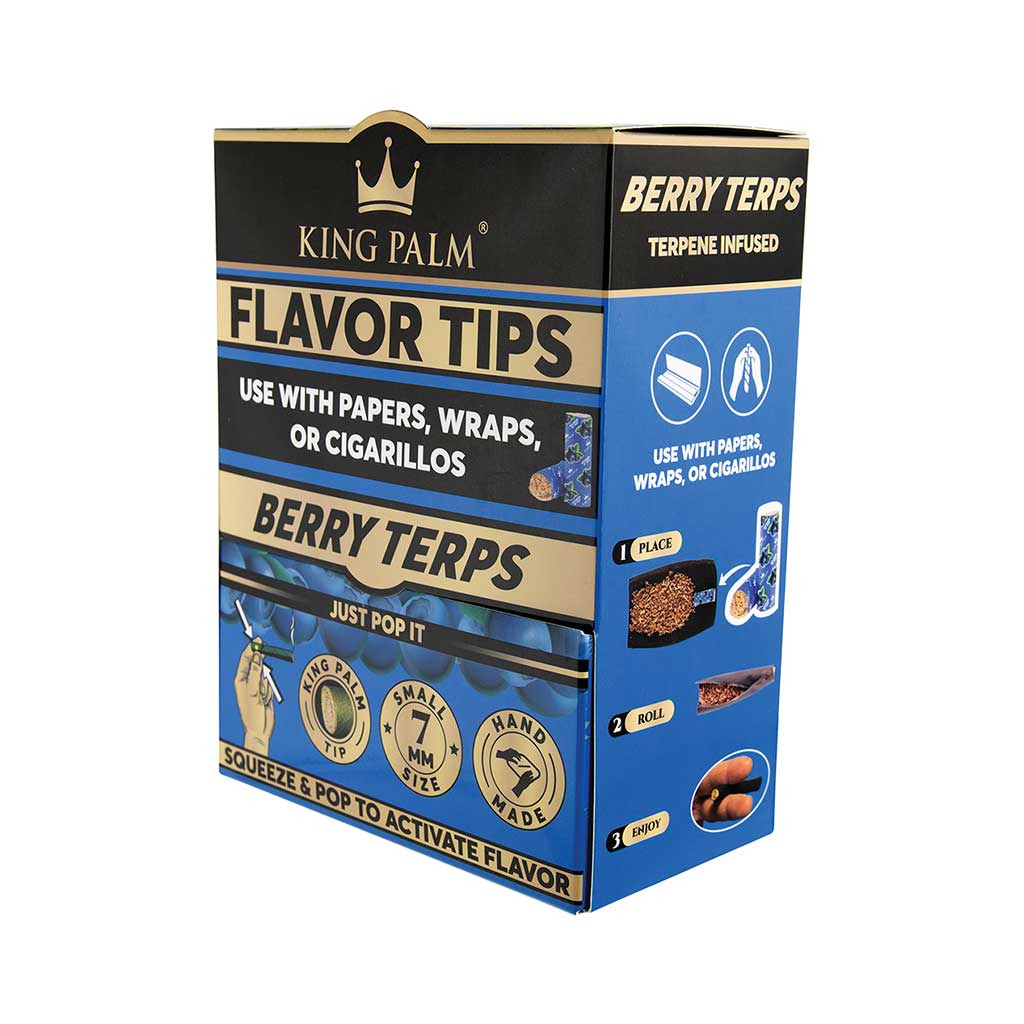 50ct. 2pk. King Palm Terp Filters - Berry Terp