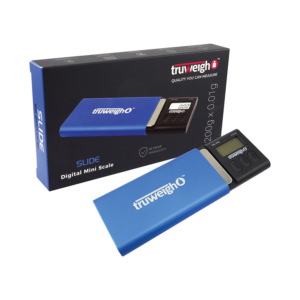 200g x .01g Blue Slide Digital Mini Scale Truweigh
