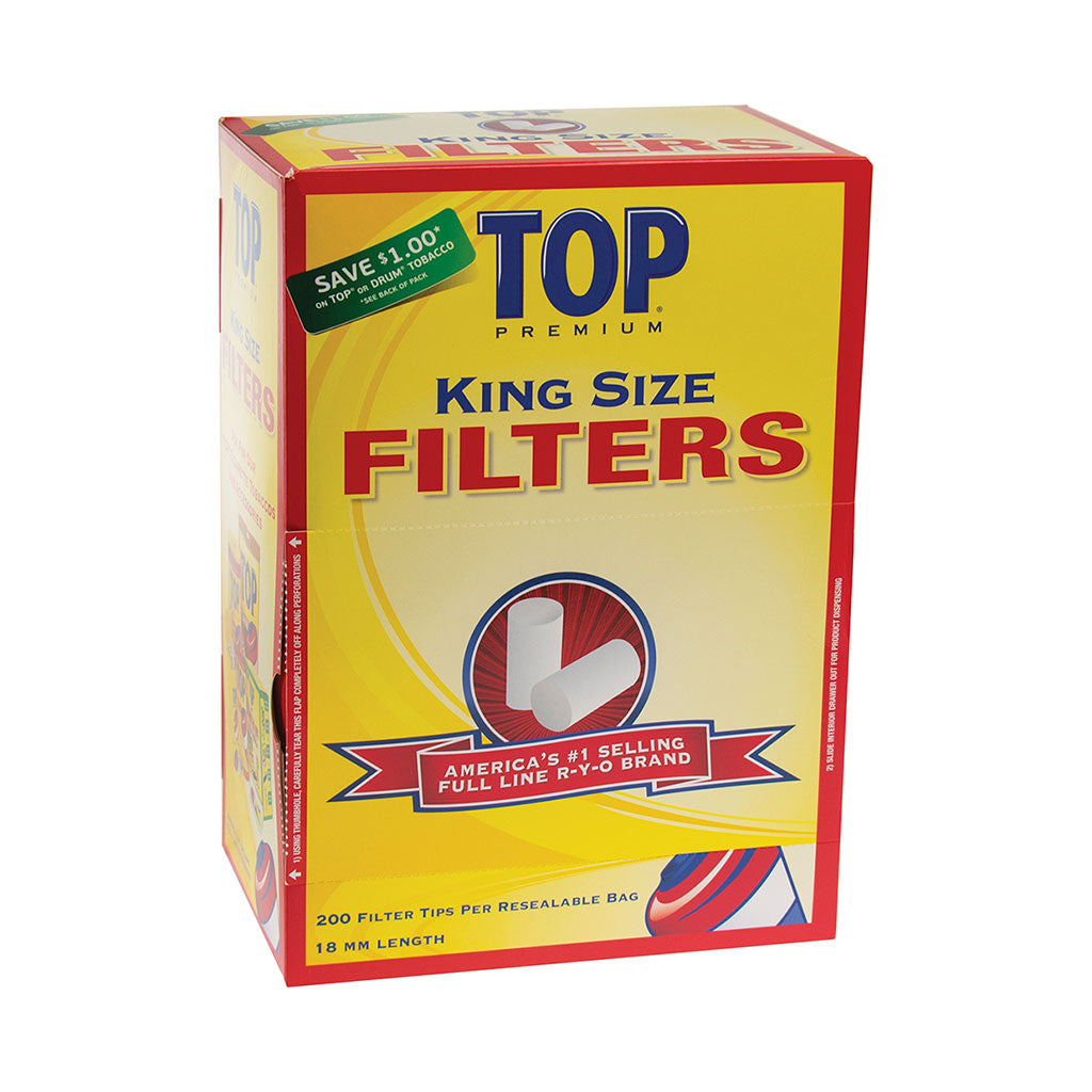 18mm Top Cig. Filter Tips/ King 200pc/16bg/bx