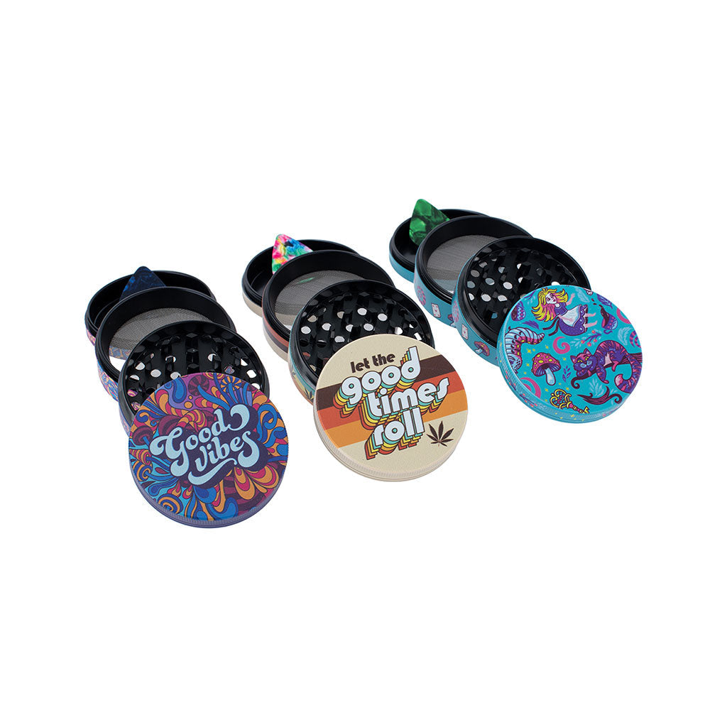 6ct 63mm Wacky Grinders - Good Vibes Set
